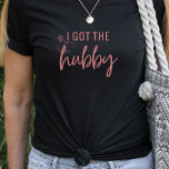 Funny I Har Hubby Bachelorette Bride T Shirt<br><div class="desc">Lustigt att jag Har Hubby Bachelorette Bride T Shirt. Enkel humoristisk text med bröllop-band och diamant. Underbar till bära till en bachelorettfest med matchande gruppskjortor.</div>