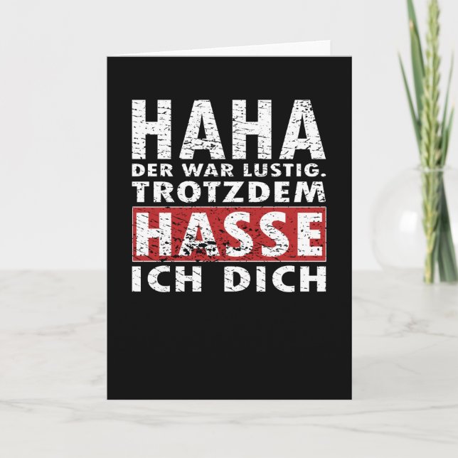 Funny I Hate You Anyway Joke Saying Shirt Kort (Framsida)