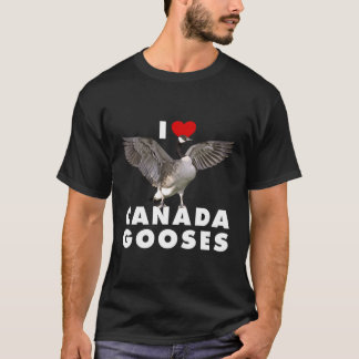 Funny I Heart Canada Shirt I Kärlek Canada Gooses T