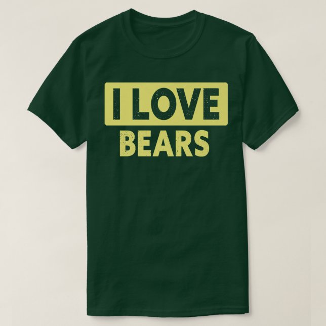 Funny i Kärlek Bears Premium T Shirt (Design framsida)