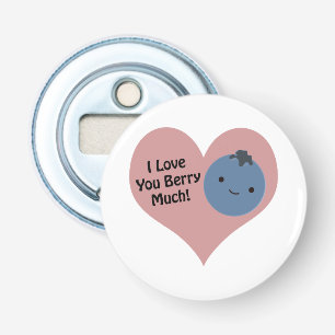 Funny I Kärlek Du Berry Mycket Cute Kawaii Blueber Flasköppnare