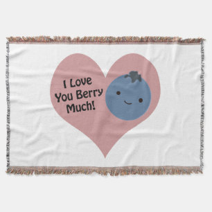 Funny I Kärlek Du Berry Mycket Cute Kawaii Blueber Mysfilt