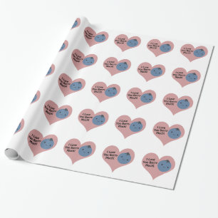Funny I Kärlek Du Berry Mycket Cute Kawaii Blueber Presentpapper