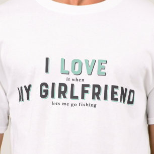 Funny I Kärlek Min flickvän T Shirt