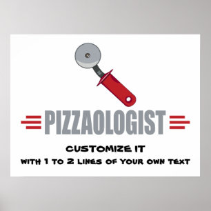 Funny I Kärlek Pizzas Poster