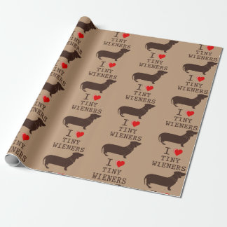 Funny I Kärlek Tiny Wiener Dachshund Presentpapper