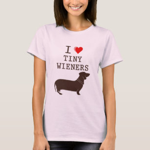 Funny I Kärlek Tiny Wiener Dachshund Tröja