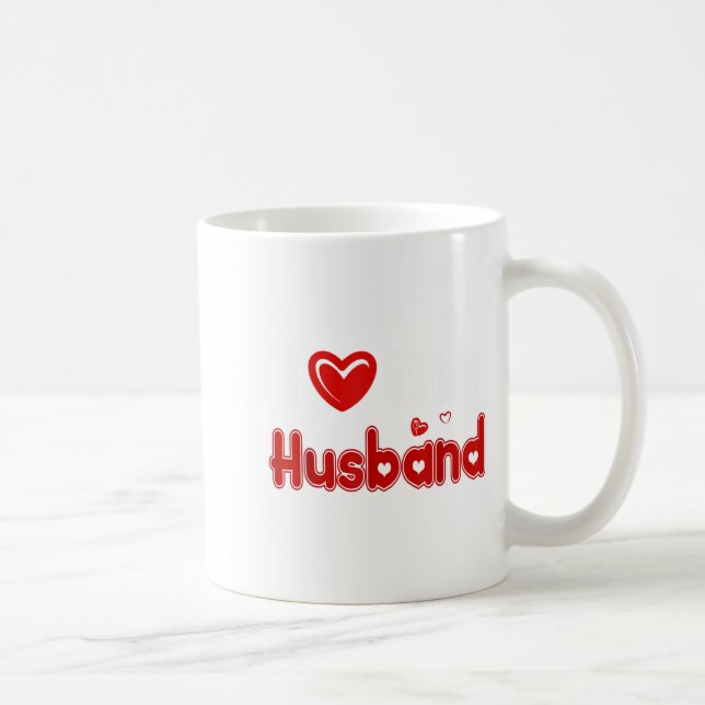 Funny I Love My Husband  Kaffemugg (Höger)