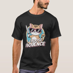 FUNNY I VALD VÅLD ORANGE CAT T SHIRT