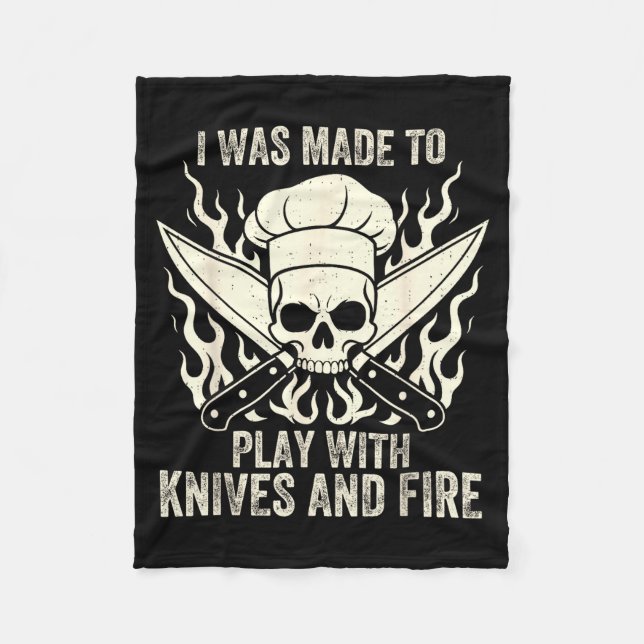Funny I Was Made To Play With Knives And Fire Culi Fleecefilt (Framsidan)