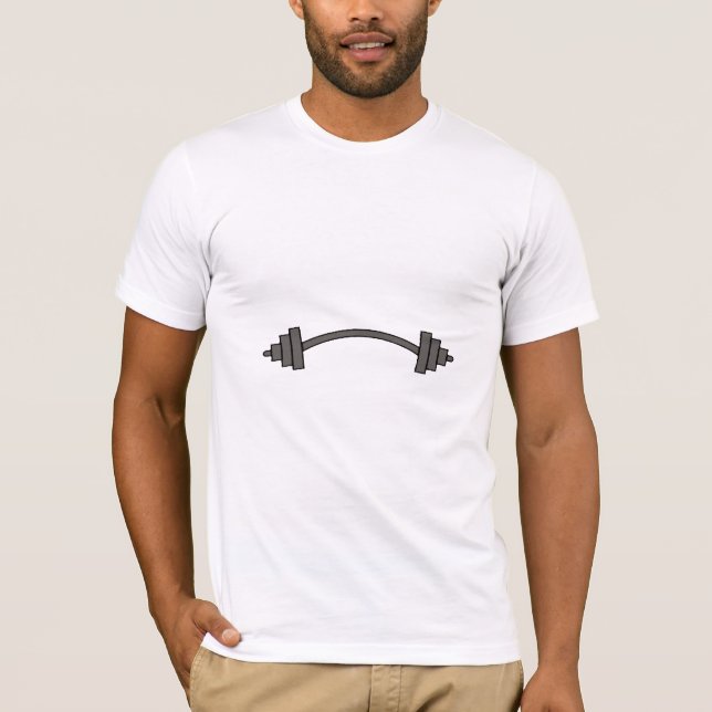 Funny I Workout Slogan Graphic Gym T Shirt (Framsida)