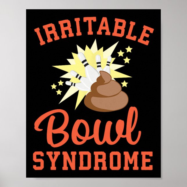 Funny Ibs Pooping Joke Irritable Bowel Syndrome Bo Poster (Framsidan)