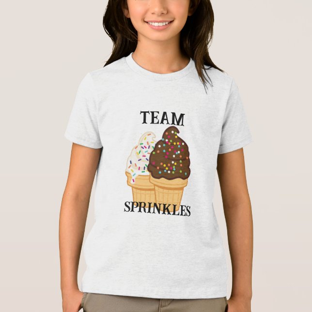 Funny Ice Cream citerar Barn Sprinkles Humor T Shirt (Framsida)