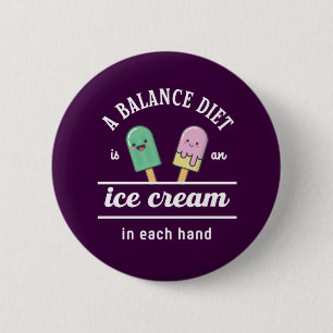 Funny Ice Cream Diet Quote Hett Sommar Knapp