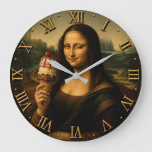 Funny Ice Cream Mona Lisa