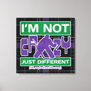 Funny Ice Hockey Goalie Box Canvas