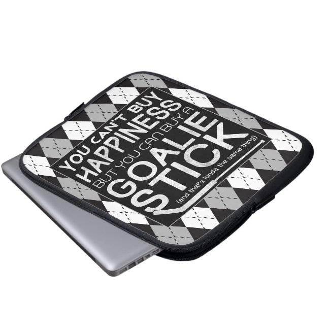 Funny Ice Hockey Goalie Laptop sleeve (Framre botten)