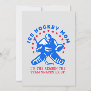 FUNNY ICE HOCKEY MAMMA CARD JULKORT