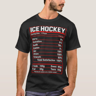 Funny Ice Hockey Player Nutrition påverkar Kvinnor T Shirt
