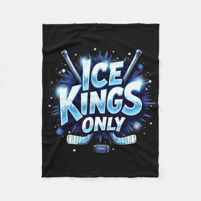 Funny Ice Hockey Quote Gift Kings  Fleecefilt (Framsidan)