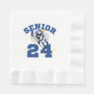 Funny Ice Hockey Senior 2024 Pappersservett