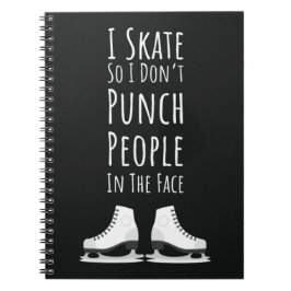 Funny Ice Skating Gifts Skater Winter Sports Humor Anteckningsbok