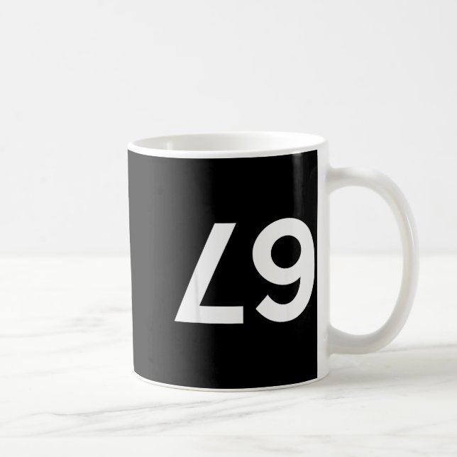 Funny Ide Down Backwards 67 Meme  Kaffemugg (Höger)