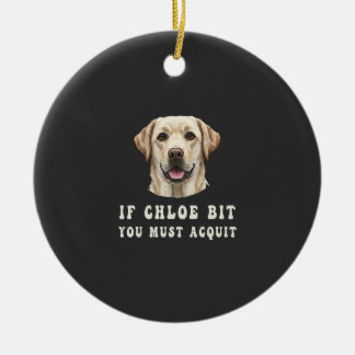 Funny If Chloe Bit You Must Acquit Labrador lovers Julgransprydnad Keramik