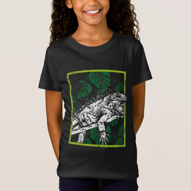Funny Iguana Älskare Gift T Shirt (Framsida)