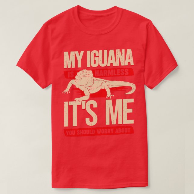 Funny Iguana Animal Lover Gift T Shirt (Design framsida)