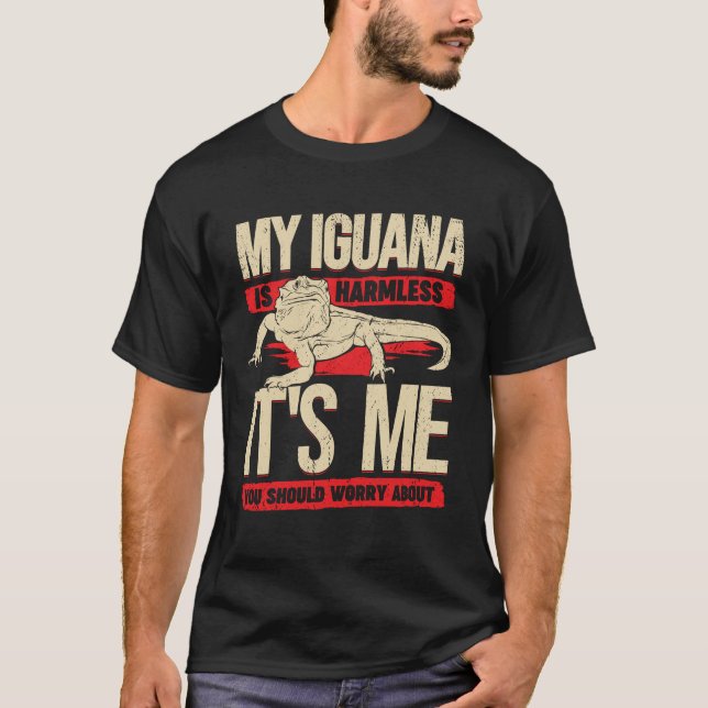 Funny Iguana Animal Lover Gift T Shirt (Framsida)