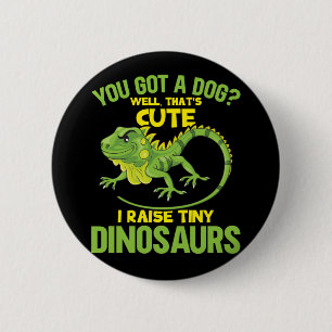 Funny Iguana Joke Dinosaurs Lizard Reptile-Roligt Knapp