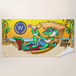 Funny Iguana OFF DUTY