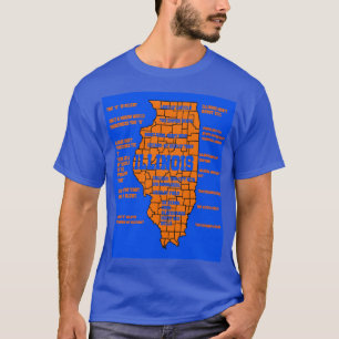 Funny Illinois-design T Shirt