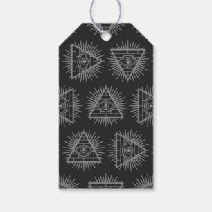 Funny Illuminati Conspiracy Theory Pyramid Presentetikett
