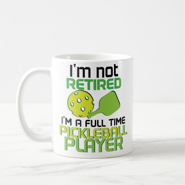 Funny Im A Pickleball Player Pension-kaffe Mugg (Vänster)