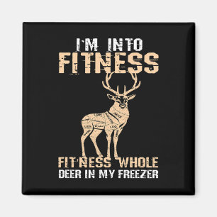 Funny Im Into Fitness Hjort i mitt fryshus Meateat Magnet