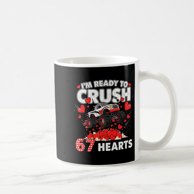 Funny I'm Ready To Crush 67 Hearts  Kaffemugg (Höger)