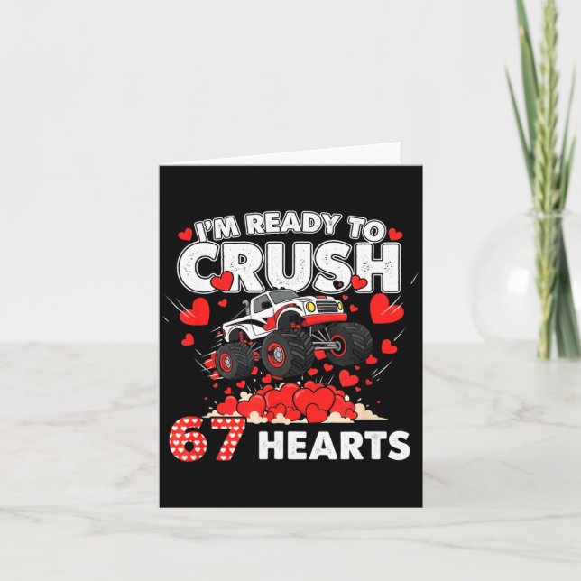 Funny I'm Ready To Crush 67 Hearts  Kort (Framsida)