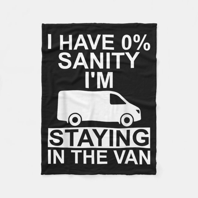 Funny I'm Staying In Tha Van Phasmophobia Drivers  Fleecefilt (Framsidan)