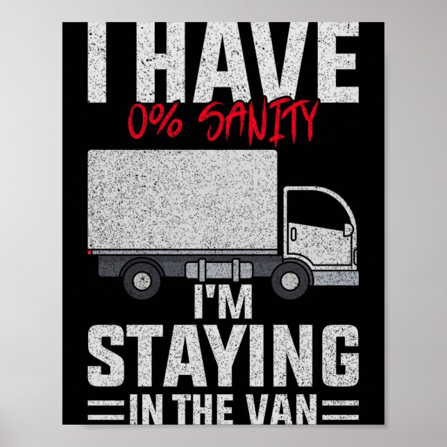 Funny I'm Staying In Tha Van Phasmophobia Man Wome Poster (Framsidan)