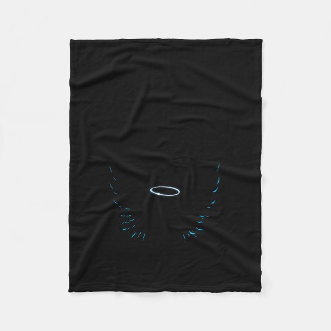 Funny I'm Totally An Angel Funny Halloween Christm Fleecefilt (Framsidan)