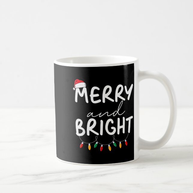 Funny I'm Trying To Feel Merry Xmas Bright Matchin Kaffemugg (Höger)