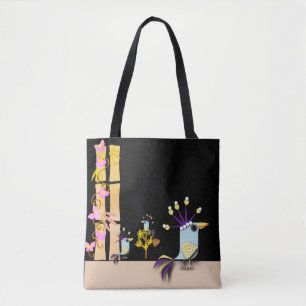 Funny Imaginary Birds Tygkasse