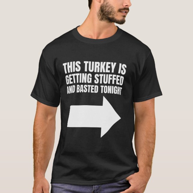 Funny Inappropriate Thanksgiving Day Matching Coup T Shirt (Framsida)