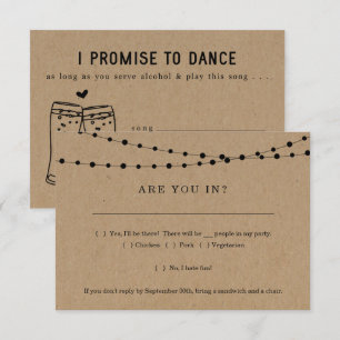 Funny inbjudan OSA kort Infoga w- Sång-begäran