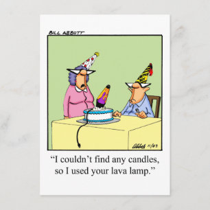 Funny inbjudan till Birthday Humor-partiet
