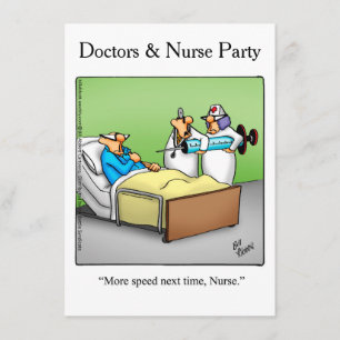 Funny inbjudan till Läkare & sjuksköterskepartiet
