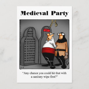 Funny inbjudan till medeltida partier