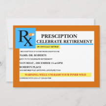 Funny inbjudan till Pension | FIRANDE